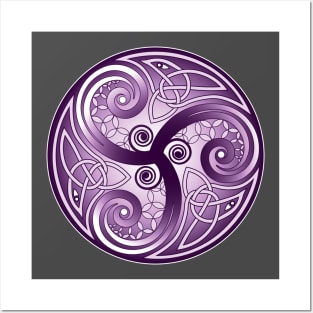 April Triskelion Violet Posters and Art